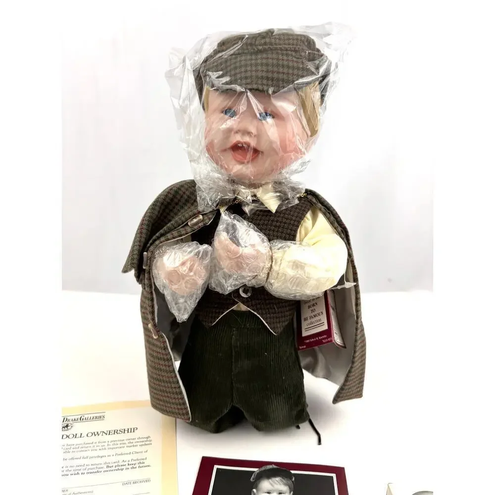 VTG Ashton Drake Porcelain Doll Little Sherlock Born to be Famous 1989 1st Issue